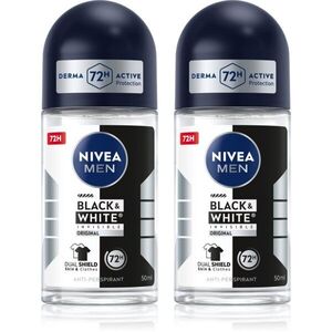 NIVEA MEN Black & White Invisible Original golyós izzadásgátló takarékos kiszerelés kép