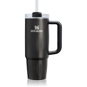Stanley Quencher H2.O FlowState™ Fluted Tumbler rozsdamentes termosz szívószállal közepes Black PVD 1 db kép
