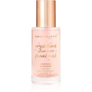 Crystallove Rose Quartz Shimmer Facial Mist arc spray az élénk bőrért 100 ml kép