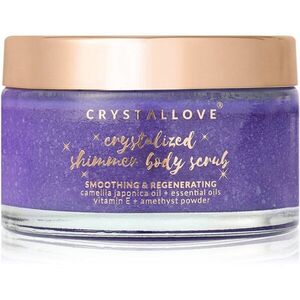 Crystallove Amethyst Shimmer Body Scrub testpeeling 200 g kép