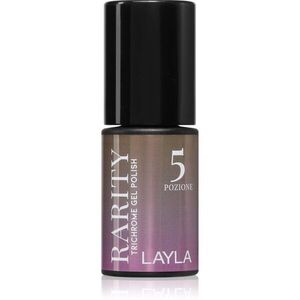 Layla Cosmetics Rarity gél körömlakk UV / LED-es lámpákhoz árnyalat n.5 5 ml kép