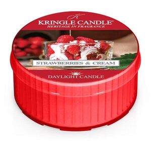 Kringle Candle Strawberries & Cream teamécses 42 g kép