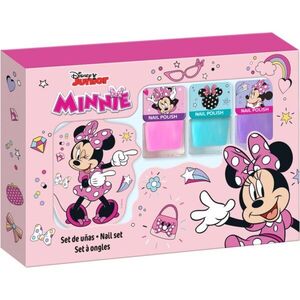 Disney Minnie Nail Set körömlakk szett gyermekeknek 3y+ Pink, Blue, Purple 3x4.5 ml kép