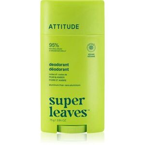 Attitude Super Leaves Natural Deodorant dezodor Pear & Amber 75 g kép