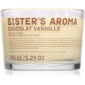 Sister's Aroma Chocolat Vannille illatgyertya 150 g kép