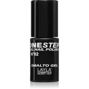 Layla Cosmetics One Step körömlakk árnyalat N.2 100% Black 5 ml kép