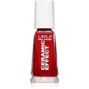 Layla Cosmetics Ceramic Effect körömlakk árnyalat N.6 Milan Red 10 ml kép