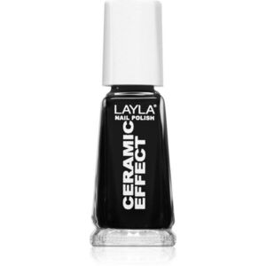 Layla Cosmetics Ceramic Effect körömlakk árnyalat N.31 Pure Black 10 ml kép