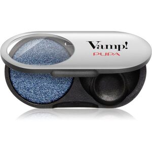 PUPA Milano Vamp! Radiant Baked Eyeshadow tartósan tündöklő szemhéjfestékek árnyalat 307 Denim Blue - METALLIC 1 g kép
