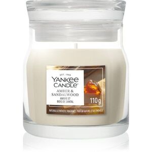 Yankee Candle Amber & Sandalwood illatgyertya Signature 110 g kép