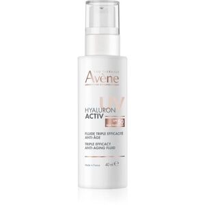 Avène Hyaluron Activ UV Triple Efficacy Anti-Aging Fluid bőrvédő folyadék hialuronsavval SPF 50 40 ml kép
