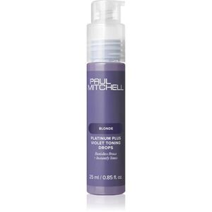 Paul Mitchell Platinum Plus Violet Toning Drops cseppek semlegesíti a sárgás tónusokat 25 ml kép