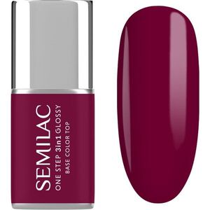 Semilac One Step 3in1 Glossy géles körömlakk árnyalat 775 Plum Wine 7 ml kép