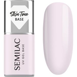 Semilac UV Gel Base Skin Tone Base bázis lakk zselés műkörömhöz árnyalat Natural Pink 7 ml kép