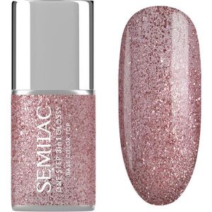 Semilac One Step 3in1 Glossy géles körömlakk árnyalat 250 Glitter Pink 7 ml kép