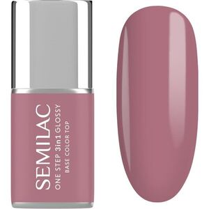 Semilac One Step 3in1 Glossy géles körömlakk árnyalat 201 Earth Pink 7 ml kép