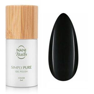 NaniNails Simly Pure gél körömlakk UV / LED-es lámpákhoz árnyalat True Black 5 ml kép