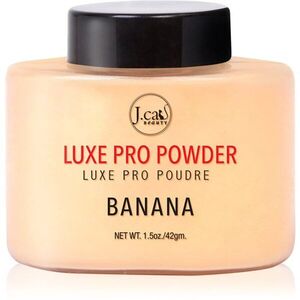 J.Cat Beauty Luxe Pro fixáló porpúder matt hatással árnyalat 101 Banana 42 g kép