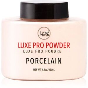 J.Cat Beauty Luxe Pro fixáló porpúder matt hatással árnyalat 103 Porcelain 42 g kép