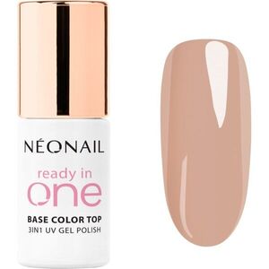 NEONAIL Ready In One 3in1 UV Gel Polish géles körömlakk gyémántporral árnyalat 05 One Sand Taupe 7.2 ml kép