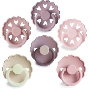 FRIGG 6-Pack Pacifiers Round Silicone Size 2 cumi Blooming Love 6 db kép