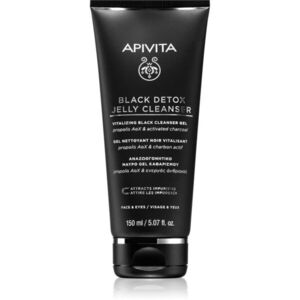 Apivita Cleansing Black Detox Jelly Cleanser tisztító gél aktív szénnel 150 ml kép