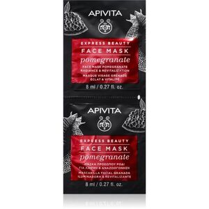 Apivita Express Beauty Pomegranate Revitalizáló és Radiance arcpakolás 2x8 ml kép