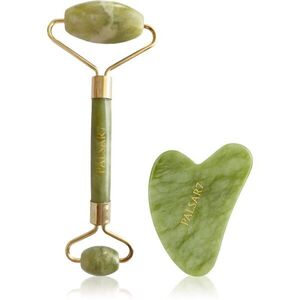 PALSAR7 Massage Roller and Guasha Green Xiuyan Jade masszázs henger az arcra és masszázs szegédeszköz kép