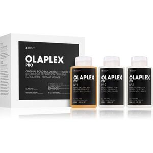 Olaplex Set Bond Building Kit Travel Size hajkúra a kémiailag kezelt hajra 3 db kép