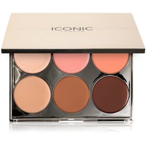 ICONIC London Multi-Use Cream Blush Bronze and Highlight Palette multifunkciós arc paletta az arcra 6x3.2 g kép