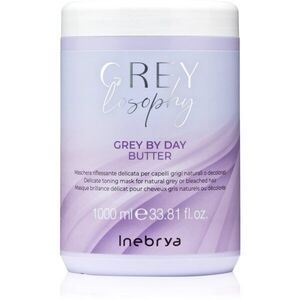 Inebrya Greylosophy Grey By Day Butter haj maszk ősz hajra 1000 ml kép