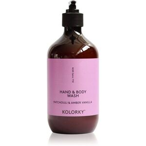 Kolorky Hand & Body Wash tisztító gél kézre és testre Patchouli &Amber Vanilla 490 ml kép
