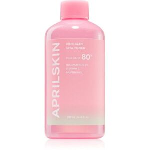 APRILSKIN Pink Aloe Vita Toner hidratáló tonik a bőrgát erősítésére 250 ml kép