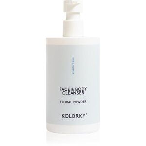 Kolorky Face & Body Cleanser gyengéd tisztító gél arcra és testre Floral Powder 390 ml kép