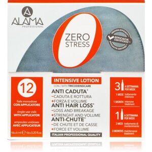 Alama Professional Zero Stress Intensive Hair Loss Lotion ampullák hajhullás ellen 12x6 ml kép
