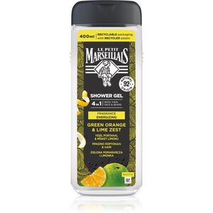 Le Petit Marseillais Green Orange & Lime Zest tusfürdő gél 4 in 1 uraknak 400 ml kép