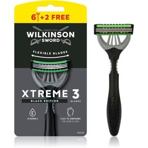 Wilkinson Sword Xtreme 3 Black Edition eldobható borotvák uraknak 8 db kép