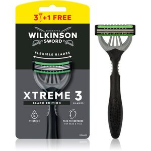 Wilkinson Sword Xtreme 3 Black Edition eldobható borotvák uraknak 4 db kép