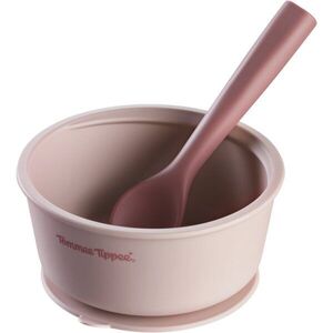 Tommee Tippee EasiStick™ Silicone Bowl & Spoon szilikon tálka tapadókoronggal 4m+ Pink 1 db kép