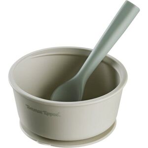 Tommee Tippee EasiStick™ Silicone Bowl & Spoon szilikon tálka tapadókoronggal 4m+ Green 1 db kép