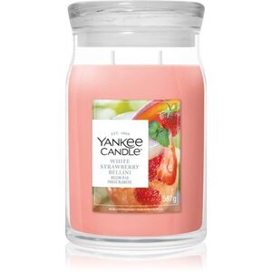 Yankee Candle White Strawberry Bellini illatgyertya 567 g kép
