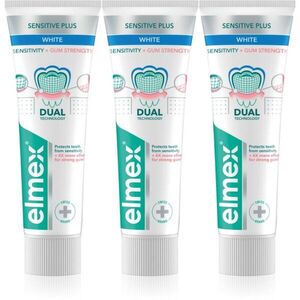 Elmex Sensitivity + Gum Strenght Whitening fogkrém érzékeny fogakra 3x75 ml kép