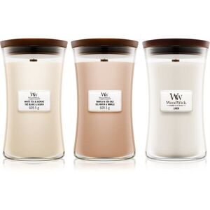 Woodwick Linen, Tea & Sea Salt set ajándékszett kép