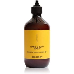 Kolorky Hand & Body Wash tisztító gél kézre és testre Ginger & Smoky Cardamom 490 ml kép