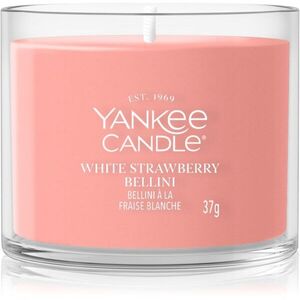 Yankee Candle White Strawberry Bellini viaszos gyertya 37 g kép