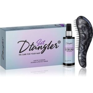 Dtangler We Care For Your Hair Set ajándékszett hajra Black Flower 2 db kép