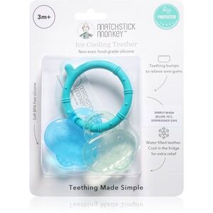 Matchstick Monkey Cooling Teether rágóka hűsítő hatással Blue/ Mint 3m+ 1 db kép