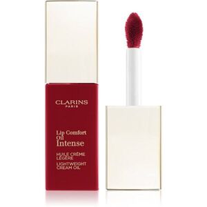 Clarins Lip Comfort Oil Intense olajos szájfény tápláló hatással árnyalat 07 Intense Red 6 ml kép