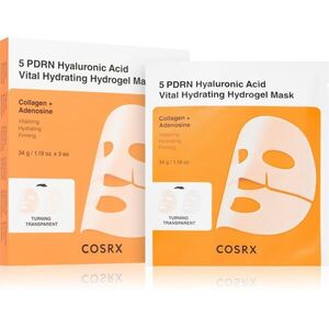 Cosrx 5 PDRN Hyaluronic Acid Vital Hydrating Hydrogel Mask intenzív hidrogélmaszk az élénk és kisimított arcbőrért 34 g kép