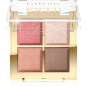 Eveline Cosmetics Celebrity Skin Púderes highlight és kontúr paletta 4 in 1 16 g kép